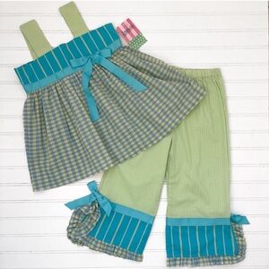 VINTAGE NWT ANNABELLE’S CLOSET Classic Spring Gingham Southern Boutique Set